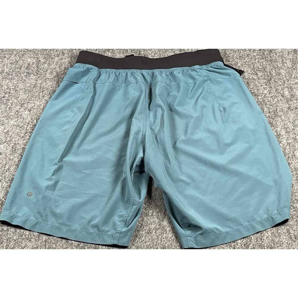 Lululemon Shorts Mens Size Small Teal Active Gym Lightweight Run 11"‎ Pocket